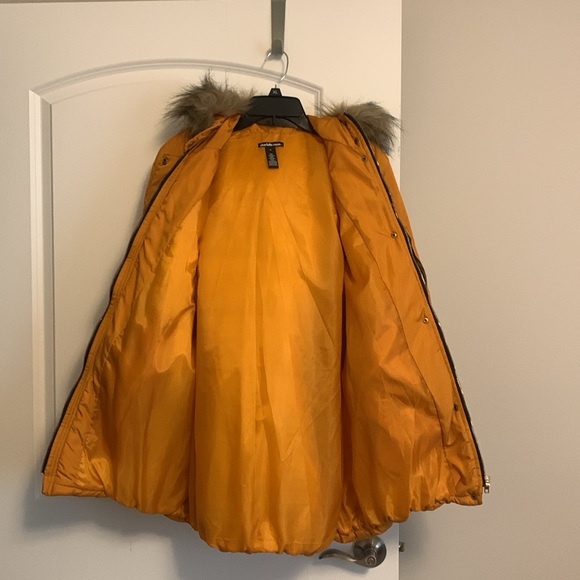 Charlotte Russe 1X fur lined hooded down coat - Picture 2 of 4